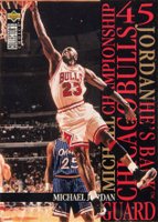 1995 Collector's Choice Jordan-He's Back #M5 Michael Jordan Basketball Card