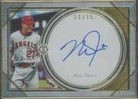 2018 Topps Transcendent Transcendent Collection Autographs #TCAMT Mike Trout Horizontal Baseball Card