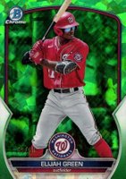 2023 Bowman Sapphire Edition Chrome Prospects #BCP23 Elijah Green Green Baseball Card