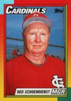 1990 Topps Traded Tiffany #113T Red Schoendienst Baseball Card