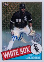 2020 Topps Silver Pack 1985 Chrome Promo #48 Luis Robert Series 2 Baseball Card
