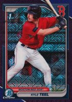 2024 Bowman Mega Box Chrome Prospects #48 Kyle Teel Purple Refractor Baseball Card