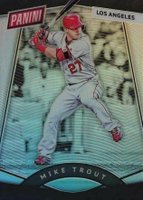 2017 Panini National Convention VIP #62 Mike Trout Silver Prizm Baseball Card