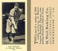 1916 Weil Baking Co. #140 Pat Ragan Baseball Card