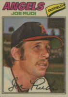 1977 Topps Cloth Stickers #39 Joe Rudi Baseball Card
