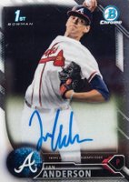 2016 Bowman Draft Chrome Draft Picks Autographs #CDAIA Ian Anderson Baseball Card