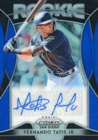2019 Panini Prizm Rookie Autographs #RAFT Fernando Tatis Jr. Blue Prizm Baseball Card