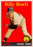 1958 Topps #13y Billy Hoeft Yellow Name Baseball Card