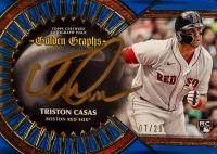 2023 Topps Five Star Golden Graphs #GGTC Triston Casas Blue Baseball Card