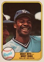 1981 Fleer #653 Willie Wilson Baseball Card