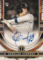 2023 Topps Tribute Tribute Autograph #TAOC Oswaldo Cabrera Baseball Card