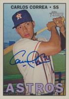 2016 Topps Heritage Real One Autographs #CC Carlos Correa Batting Baseball Card