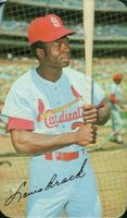 1970 Topps Super #11 Lou Brock Baseball Card