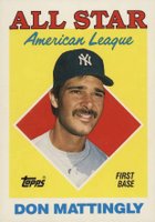 1988 Topps Tiffany #386 Don Mattingly Baseball Card