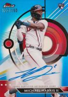 2023 Topps Finest Finest Autographs #MH Michael Harris II Blue Baseball Card
