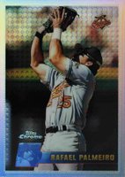 1996 Topps Chrome #158 Rafael Palmero Refractor Baseball Card