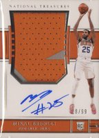 2018 Panini National Treasures #119 Mikal Bridges Patch Autograph Basketball Card