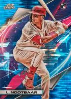 2022 Topps Cosmic Chrome #174 Lars Nootbaar Blue Moon Refractor Baseball Card
