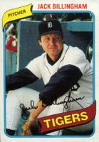 1980 Topps #603 Jack Billingham Baseball Card