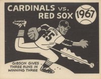 1967 Laughlin World Series #64 1967- Cardinals Vs. Red Sox Baseball Card