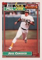 1992 Topps #401 Jose Canseco Baseball Card
