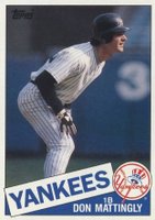 1985 Topps Super #4 Don Mattingly Baseball Card