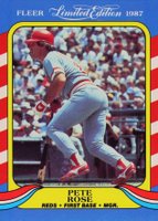 1987 Fleer Limited Edition #36 Pete Rose Baseball Card