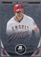 2013 Bowman Platinum Purely Platinum Autographs #PP-MT Mike Trout Baseball Card