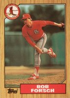 1987 Topps Tiffany #257 Bob Forsch Baseball Card