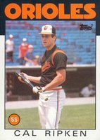 1986 Topps #340 Cal Ripken Baseball Card