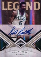 2010 Panini Limited #106 Bill Russell Monikers Gold-Autograph Basketball Card
