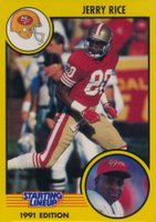 1991 Kenner Starting Lineup # Jerry Rice Football Card