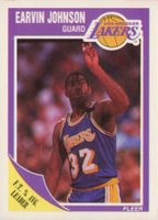 1989 Fleer #77 Magic Johnson Basketball Card
