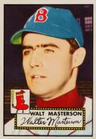 1952 Topps #186 Walt Masterson Cream back Baseball Card