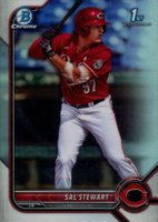 2022 Bowman Draft #BDC122 Sal Stewart Chrome-Refractor Baseball Card