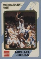 1989 Collegiate Collection North Carolina #18 Michael Jordan Gold Basketball Card