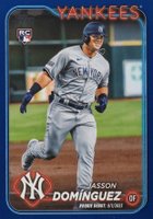 2024 Topps Update #US175 Jasson Dominguez Royal Blue Baseball Card