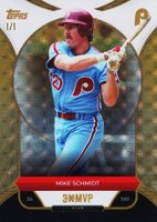 2025 Topps Welcome to the Club 3X MVP #17 Mike Schmidt Foilfractor 1/1 Baseball Card