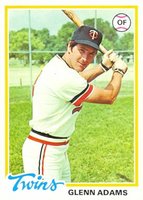 1978 Topps #497 Glenn Adams Baseball Card