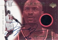 2000 Upper Deck Ovation A Piece of History #MJ-A Michael Jordan Autograph Basketball Card
