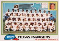 1981 Topps #673 Texas Rangers Baseball Card