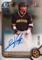 2022 Bowman Chrome Prospect Autographs #CPARV Rosman Verdugo Refractor Baseball Card