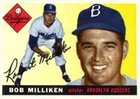 1955 Topps #111 Bob Milliken Baseball Card