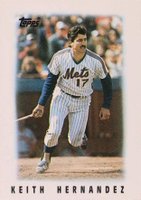 1986 Topps Mini League Leaders #53 Keith Hernandez Baseball Card