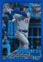 2024 Topps Silver Pack 1989 Chrome Promo #1 Shohei Ohtani Series 2-Blue Refractor Baseball Card