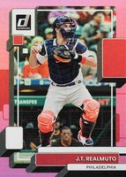 2022 Panini Donruss #95 J.T. Realmuto Holo Pink Baseball Card