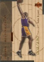 1998 Upper Deck Hardcourt Jordan Holding Court #J13 Kobe Bryant/Michael Jordan Bronze Basketball Card