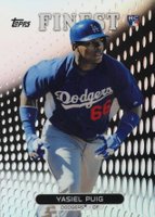 2013 Finest #91 Yasiel Puig Refractor Baseball Card