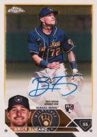 2023 Topps Chrome Rookie Autograph #RABT Brice Turang Baseball Card