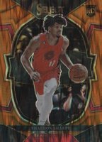 2022 Panini Select #71 Shaedon Sharpe Orange Flash Basketball Card